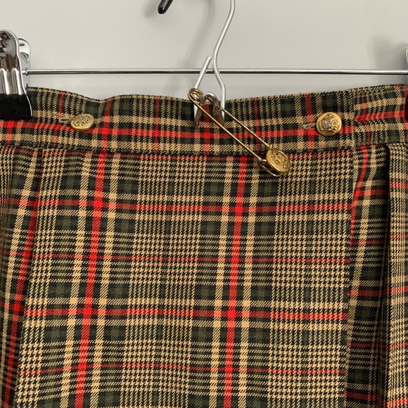 Vintage Yves Venet Plaid Midi Skirt - Picture 4 of 6